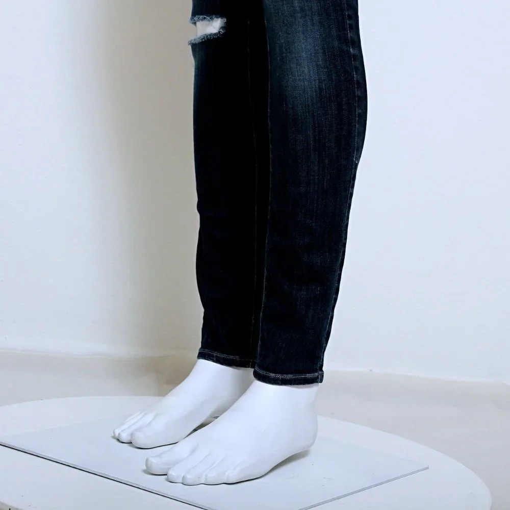 Paige Verdugo Mid Rise Distressed Skinny‎ Jeans